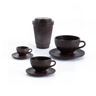 Kaffeebecher aus Kaffeesatz