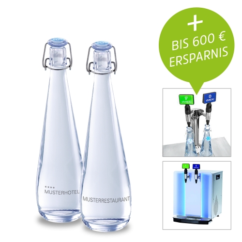 Brita - frisch gezapftes Trinkwasser in Designer-Glasflaschen