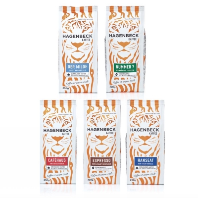 Kaffee der bekannten Traditionsmarke Hagenbeck