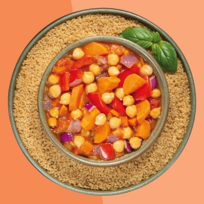Bio Kichererbsen Tajine mit Couscous