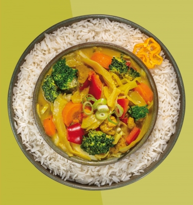 Bio Thai Curry mit Basmati Reis