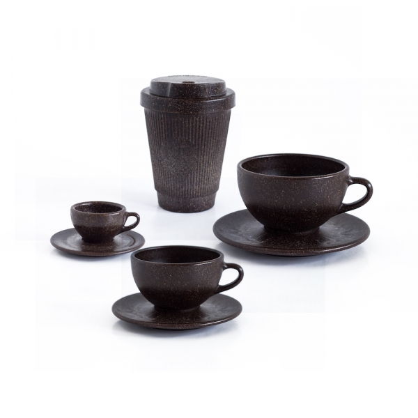 Kaffeebecher aus Kaffeesatz