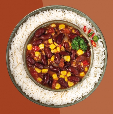 Bio Chili Sin Carne mit Basmati Reis